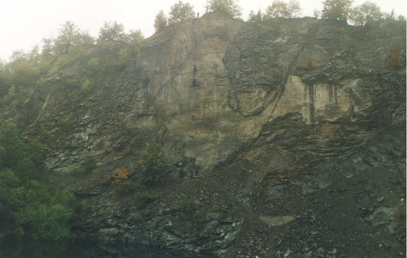 Beklimming van de 60m hoge wand - Winterberg 1994